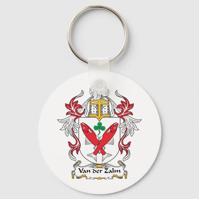 Van der Zalm Family Crest Keychain (Front)