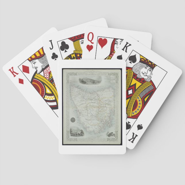 Van Diemen's Island or Tasmania, from a Series of Poker Cards (Back)