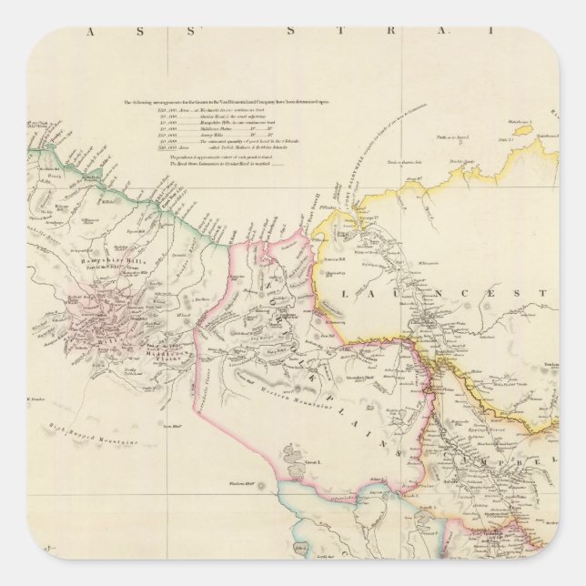 Van Diemens Land 2 Square Sticker (Front)