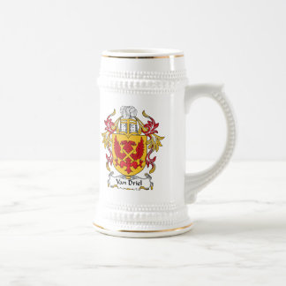 Van Driel Family Crest Beer Stein