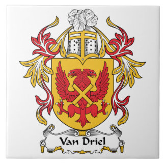 Van Driel Family Crest Ceramic Tile