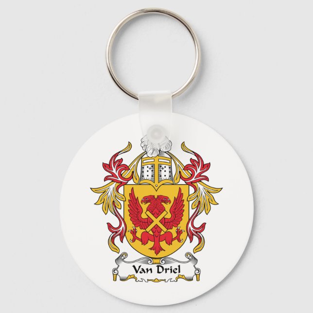 Van Driel Family Crest Keychain (Front)