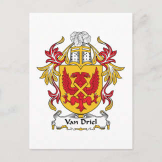 Van Driel Family Crest Postcard