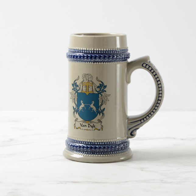 Van Dyk Family Crest Beer Stein (Right)
