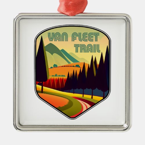 Van Fleet Trail Florida Colors Metal Ornament