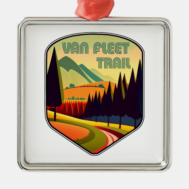 Van Fleet Trail Florida Colors Metal Ornament (Front)