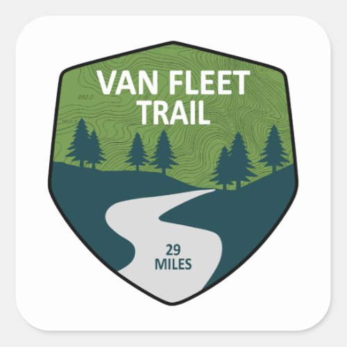 Van Fleet Trail Florida Square Sticker
