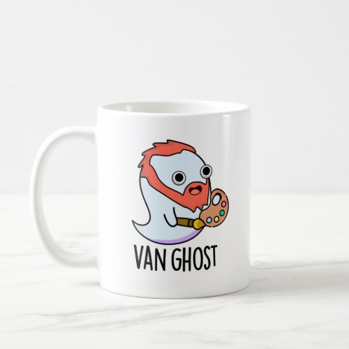 Van Ghost Funny Artist Ghost Pun  Coffee Mug