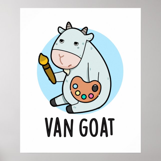 Van Goat Funny Artist Pun Poster (Front)