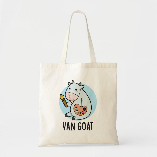 Van Goat Funny Artist Pun  Tote Bag (Front)