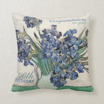 Van Gogh 100th Birthday Celebration Pillow by PBsecretgarden at Zazzle