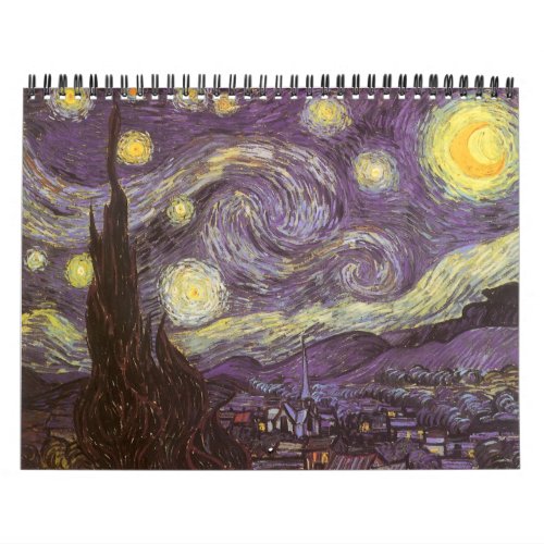 Van Gogh 18 Month Back_to_School Calendar