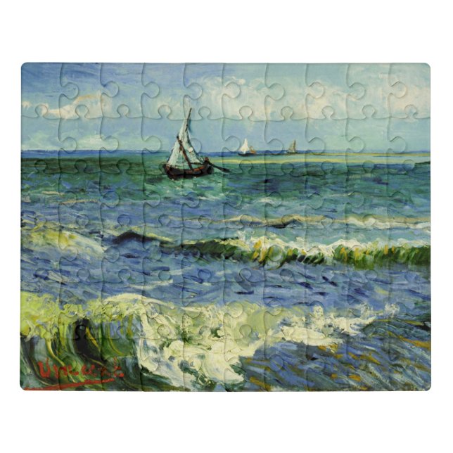 Van Gogh - A Fishing Boat at Sea Jigsaw Puzzle (Puzzle Horizontal)