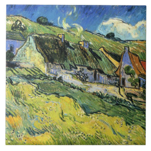 Van Gogh - A Group of Cottages Ceramic Tile