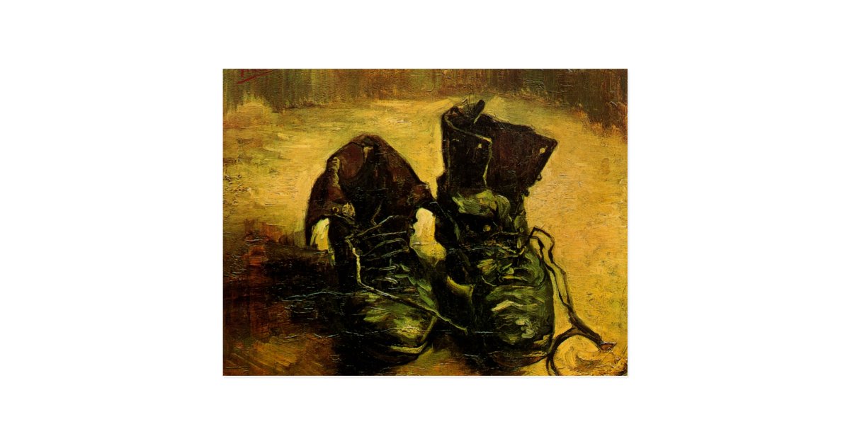 Van Gogh A Pair of Shoes, Vintage Still Life Art Postcard | Zazzle.com