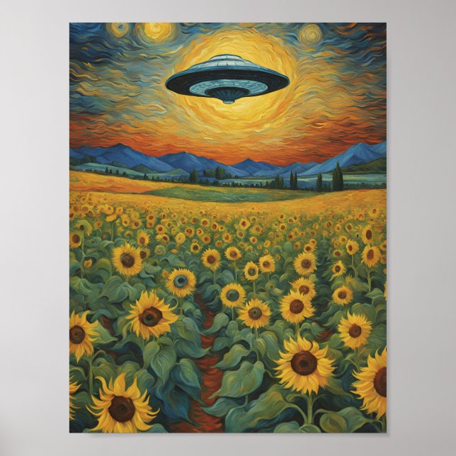 Van Gogh Air Craft Landing  Poster (Front)