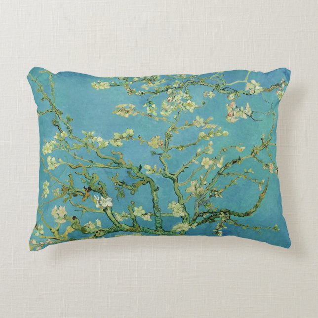 Van Gogh | Almond Blossom | 1890 Decorative Pillow (Front)