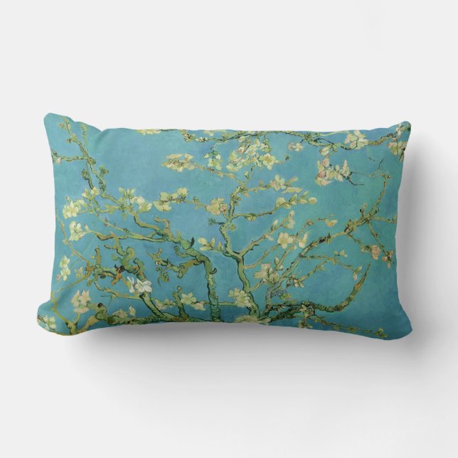 Van Gogh | Almond Blossom | 1890 Lumbar Pillow (Front)