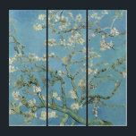 Van Gogh Almond Blossom Floral Triptych<br><div class="desc">Vincent Van Gogh  (30 March 1853 – 29 July 1890) was an influential Dutch post-impressionist painter.  This painting is Almond Blossom.</div>