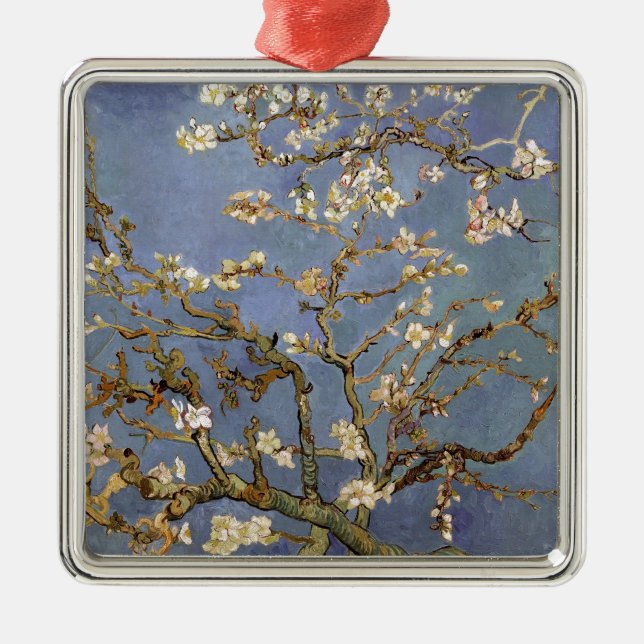 Van Gogh Almond Blossom Metal Ornament (Front)