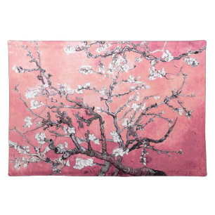 Van Gogh Almond Blossom peach pink Cloth Placemat