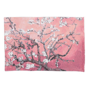 Van Gogh Almond Blossom peach pink Pillow Case