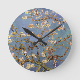 Van Gogh Almond Blossom Round Clock