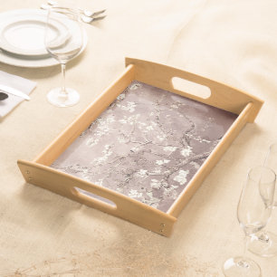 Van Gogh Almond Blossoms Beige serving tray