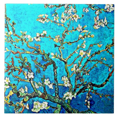 Van Gogh _ Almond Blossoms Ceramic Tile