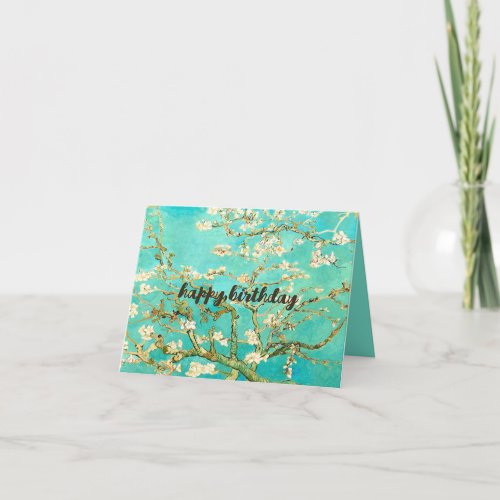 VAN GOGH Almond Blossoms Classic Birthday Card