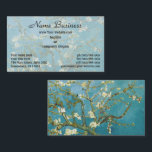 Van Gogh Almond Blossoms - Classic Blue Art Business Card<br><div class="desc">This iconic design showcases Vincent van Gogh’s 1890 masterpiece, "Almond Blossoms, " painted as a celebratory gift for the birth of his nephew. Influenced by Japanese woodblock prints, this work features delicate white blossoms against a serene, luminous blue sky. The bold, dark outlines of the branches and the asymmetrical composition...</div>
