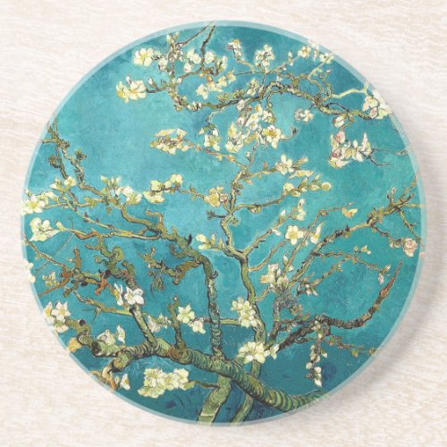Van Gogh Almond Blossoms Classic Impressionism Coaster