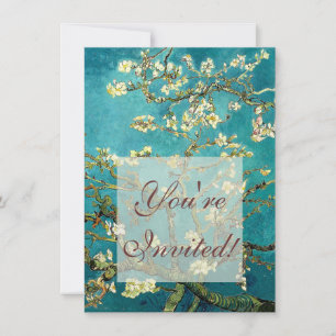 Van Gogh Almond Blossoms Classic Impressionism Invitation