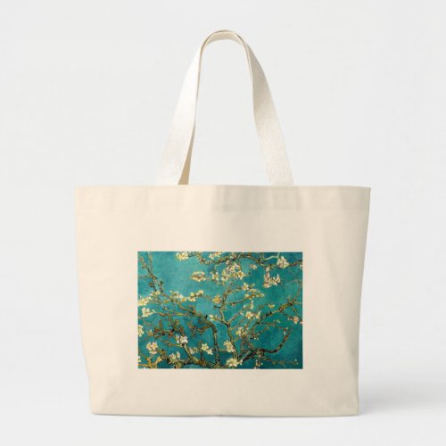 Van Gogh Almond Blossoms Classic Impressionism Large Tote Bag