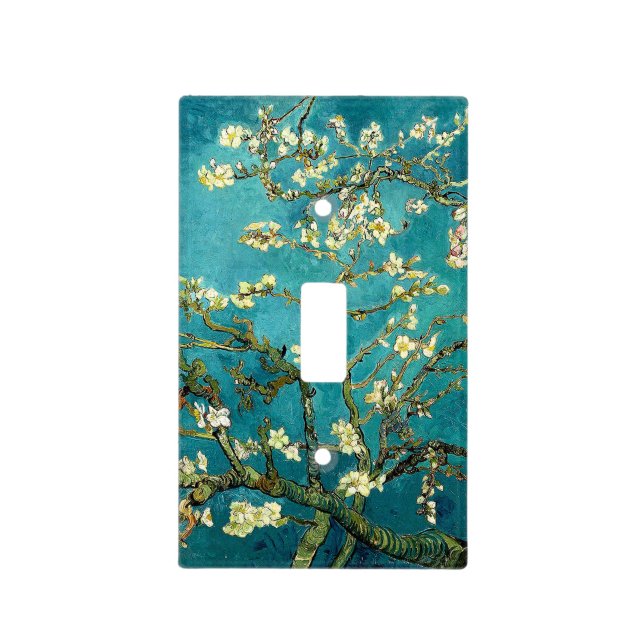 Van Gogh Almond Blossoms Classic Impressionism Light Switch Cover (Front)