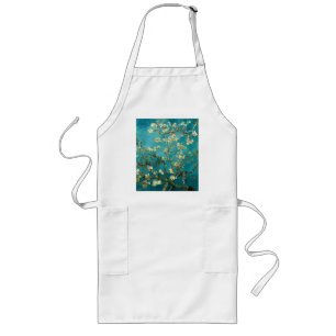 Van Gogh Almond Blossoms Classic Impressionism Long Apron