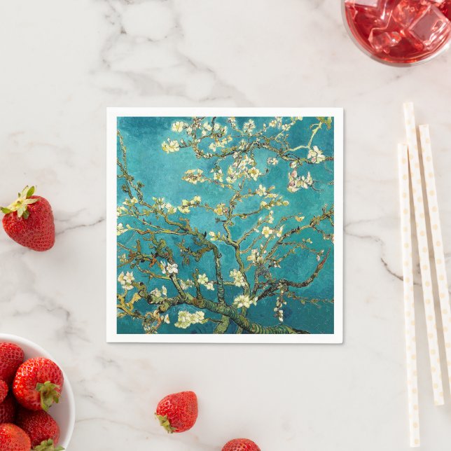 Van Gogh Almond Blossoms Classic Impressionism Napkins (Insitu)