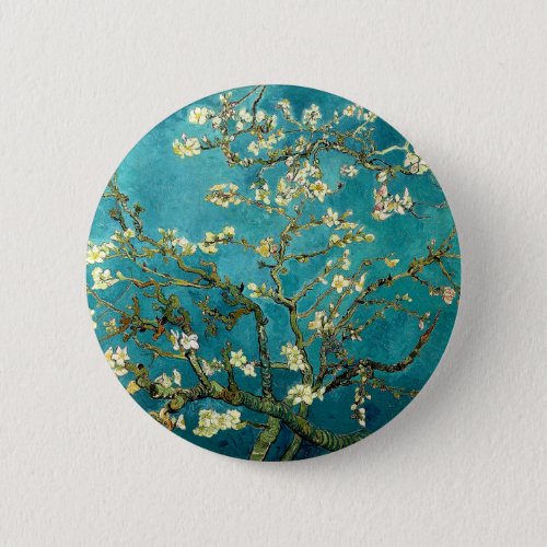 Van Gogh Almond Blossoms Classic Impressionism Pinback Button