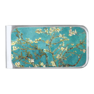 Van Gogh Almond Blossoms Classic Impressionism Silver Finish Money Clip