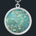 Van Gogh Almond Blossoms Classic Impressionism Silver Plated Necklace<br><div class="desc">Van Gogh Blossoming Almond Blossoms - Vincent Van Gogh painted this blooming almond tree -- Van Gogh was one of the post-impressionist great masters. This painting, Almond Blossoms, is one of a small group of paintings painted in 1890 by Vincent van Gogh in the south of France, focused on blossoming...</div>