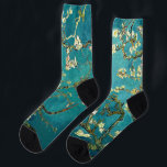 Van Gogh Almond Blossoms Classic Impressionism Socks<br><div class="desc">Van Gogh Blossoming Almond Blossoms - Vincent Van Gogh painted this blooming almond tree -- Van Gogh was one of the post-impressionist great masters. This painting, Almond Blossoms, is one of a small group of paintings painted in 1890 by Vincent van Gogh in the south of France, focused on blossoming...</div>