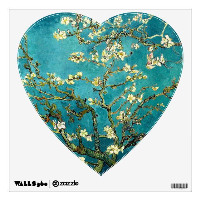 Van Gogh Almond Blossoms Classic Impressionism Wall Decal (Front)