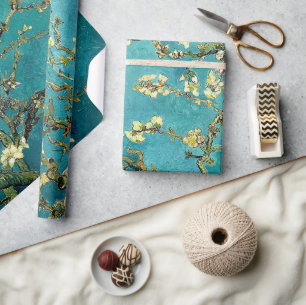 Van Gogh Almond Blossoms Classic Impressionism Wrapping Paper