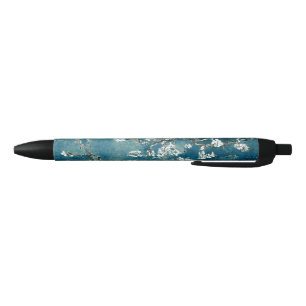 Van Gogh Almond Blossoms Dark Teal Pen