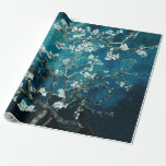 Van Gogh Almond Blossoms : Dark Teal Wrapping Paper<br><div class="desc">“Gift artfully, wrap beautifully.” Turn every gift into a masterpiece with this Van Gogh Almond Blossoms wrapping paper in dark teal. Featuring the iconic almond branches and blossoms set against a luxurious teal background, this design makes your presents as beautiful on the outside as they are on the inside. Perfect...</div>