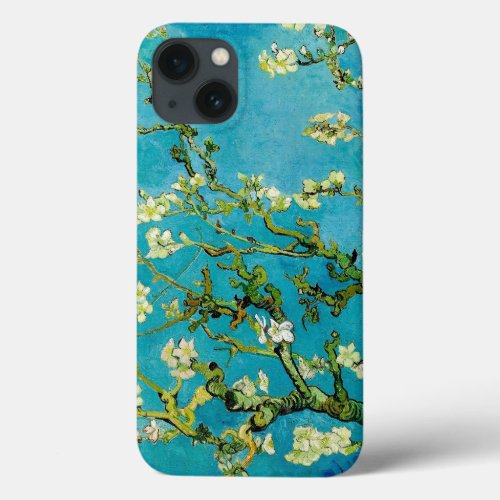 VAN GOGH ALMOND BLOSSOMS IN CERULEAN BLUE iPhone 13 CASE