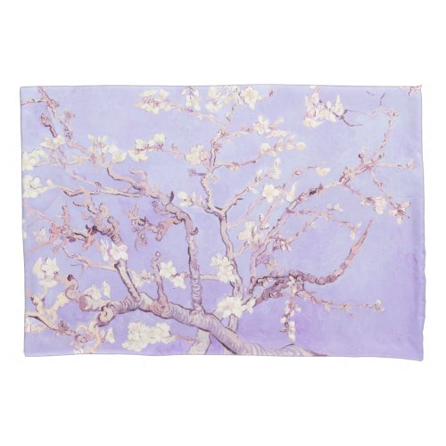 Van Gogh Almond Blossoms Lavender Pillow Case