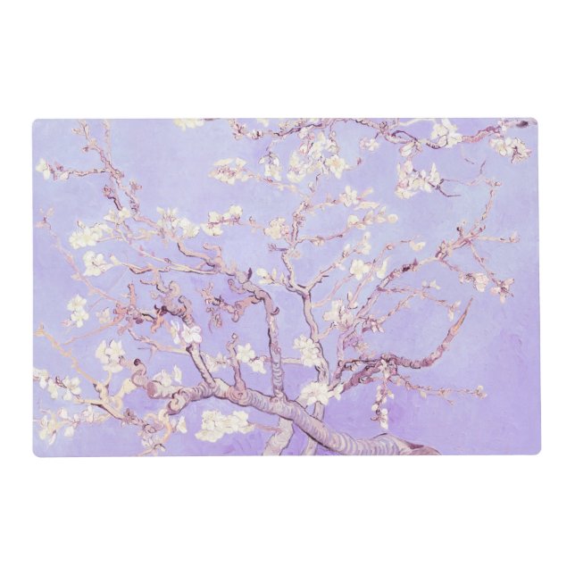 Van Gogh Almond Blossoms Lavender Placemat (Front)