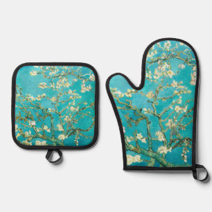 VAN GOGH Almond Blossoms Oven Mitt & Pot Holder Set