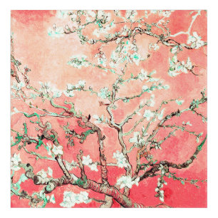 Van Gogh Almond Blossoms peach Acrylic Print